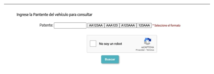 Paso 2 para consultar o cambiar el turno de la VTV en Chivilcoy